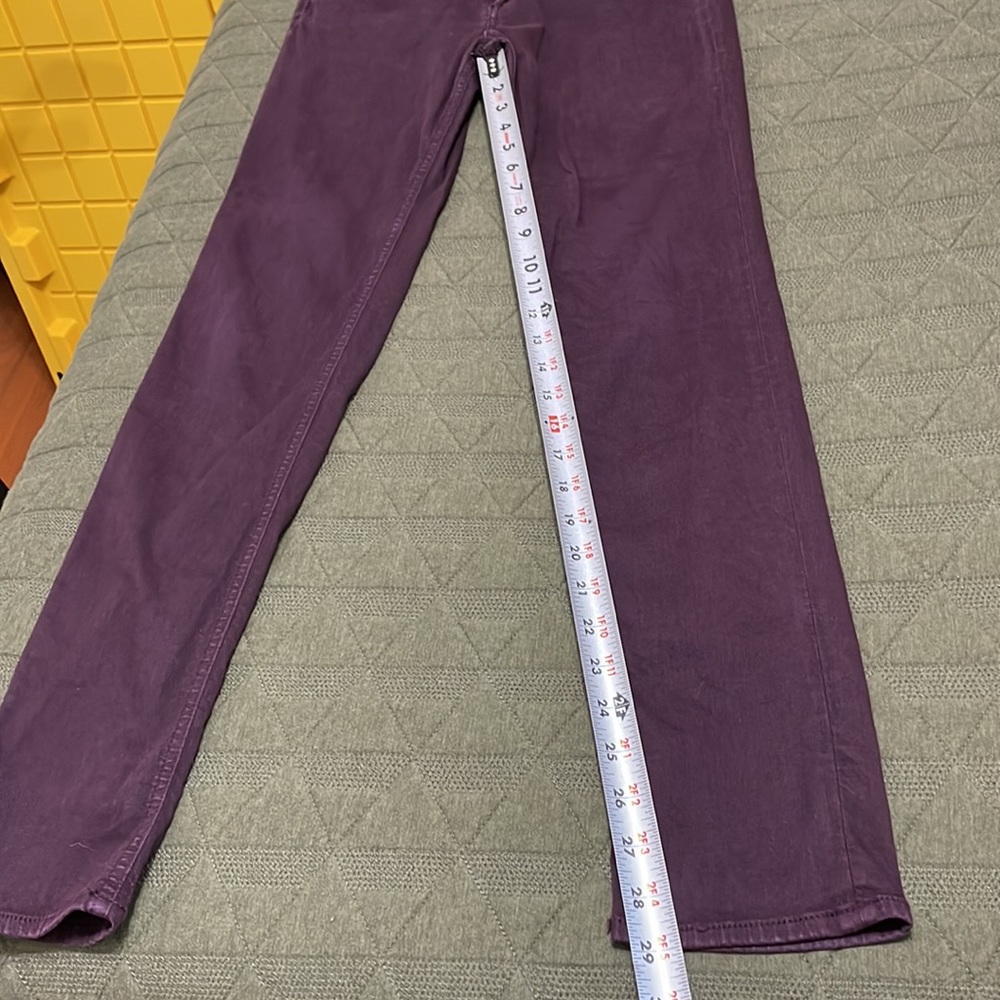 RAG & BONE skinny style W15020337 distressed wine jeans 28 - Picture 2 of 12